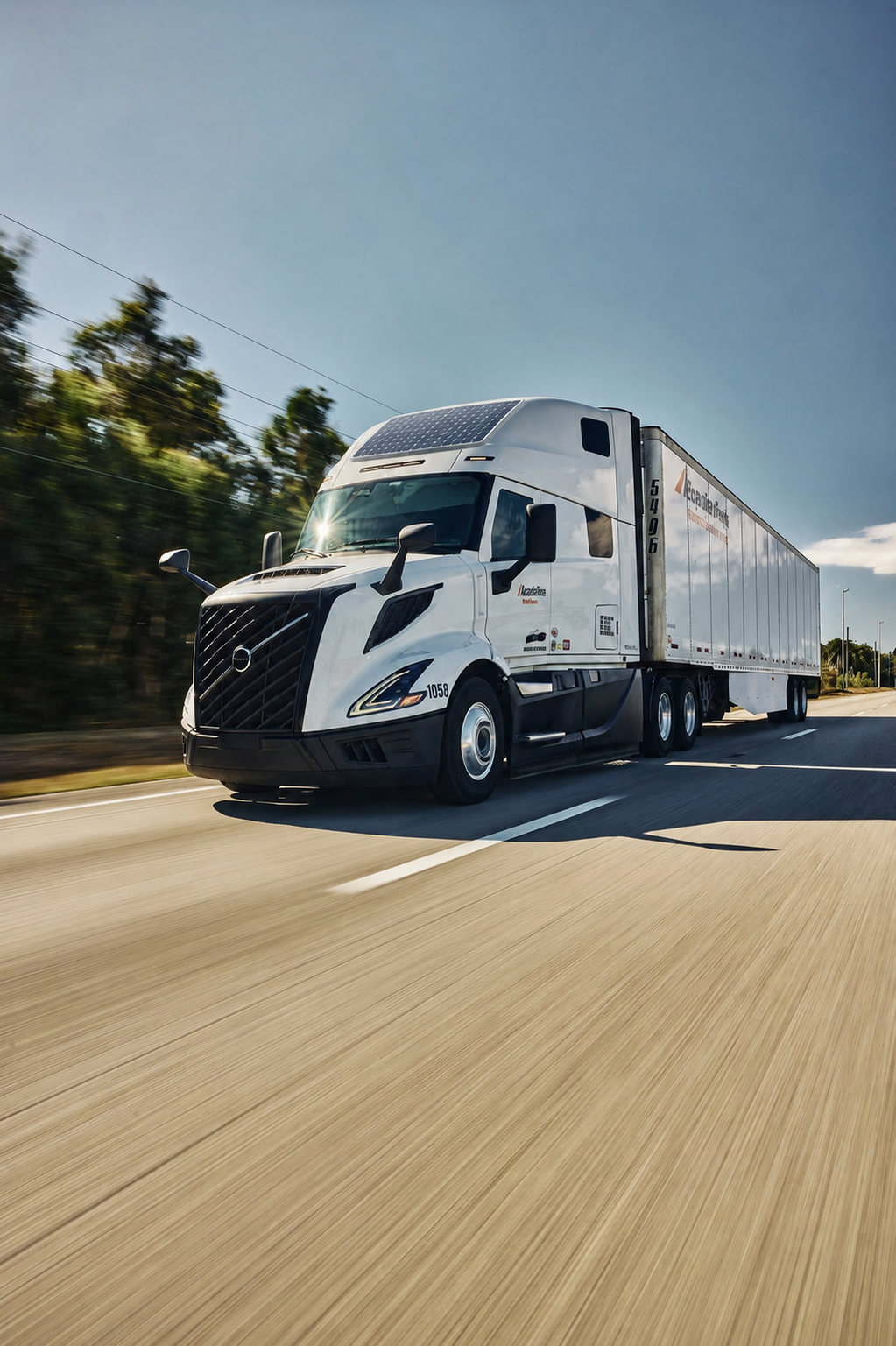 Volvo heavy-duty truck solar application photo 1