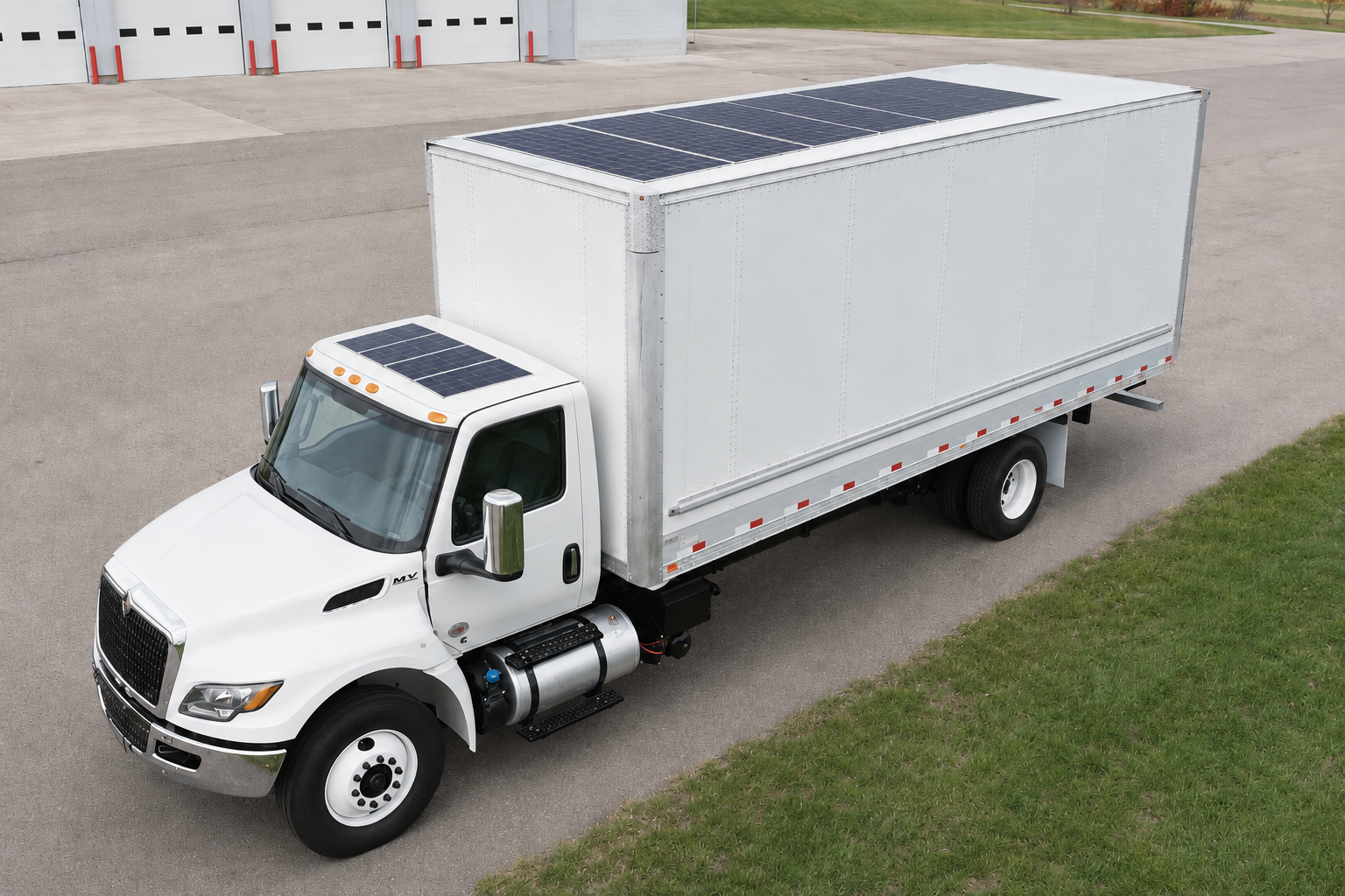 Liftgate Box Trucks solar application photo 3