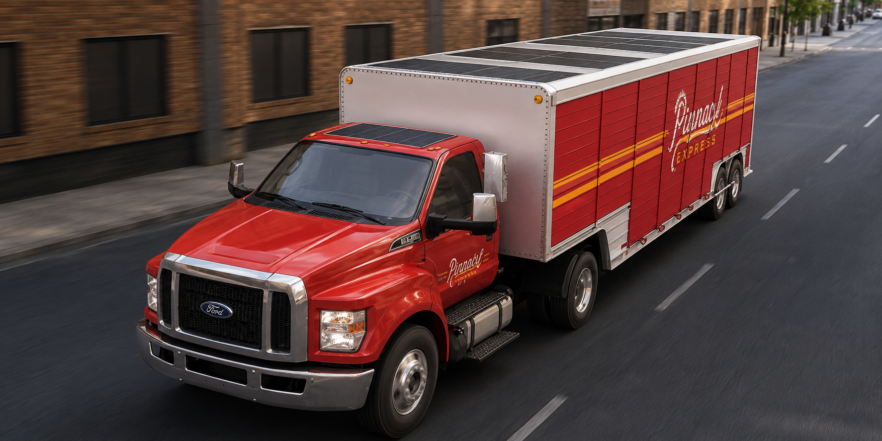 Liftgate Box Trucks solar application photo 4